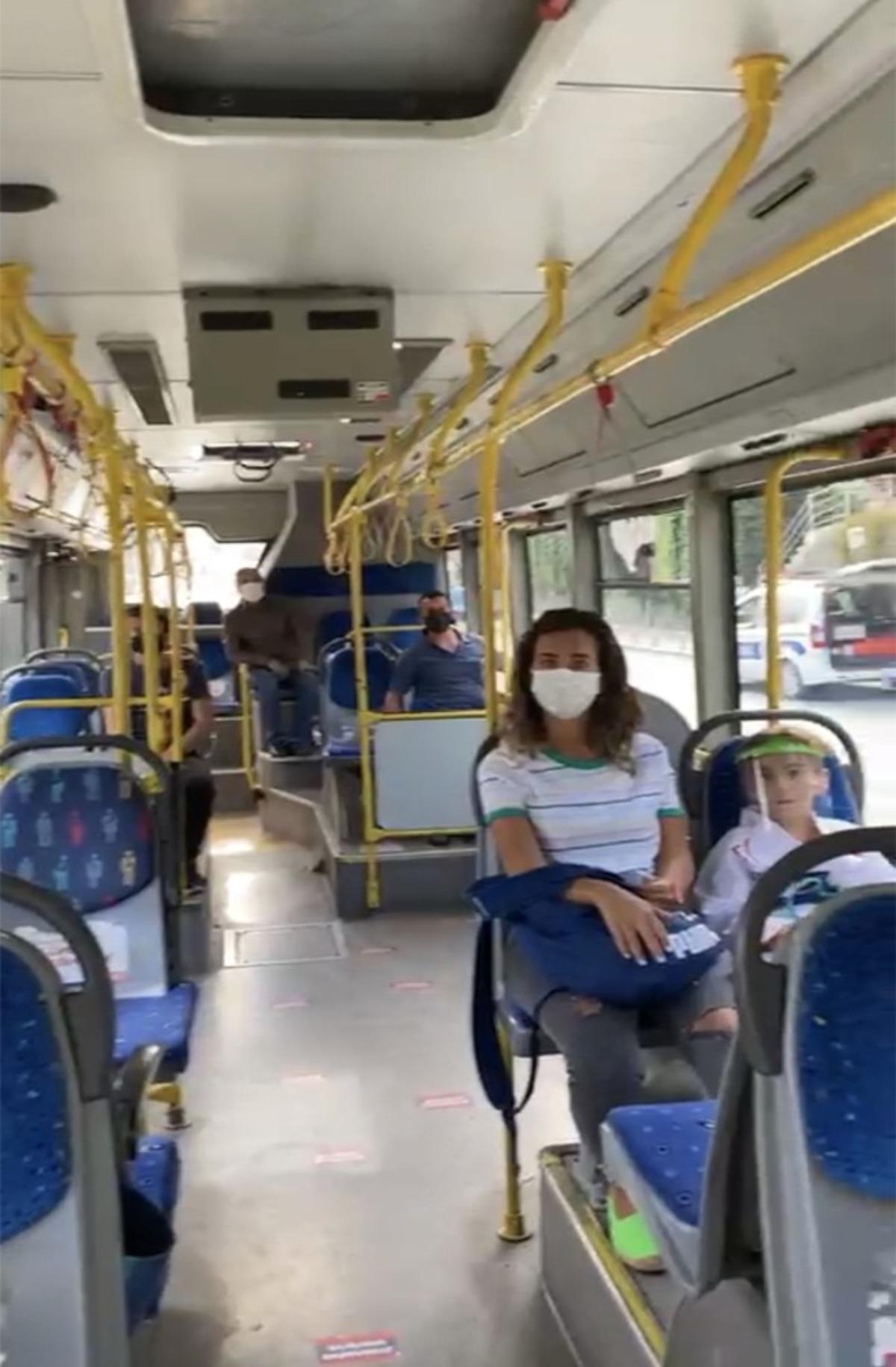 Kağıthane&rsquo;de toplu taşıma ara&ccedil;larında maske ve mesafe denetimi