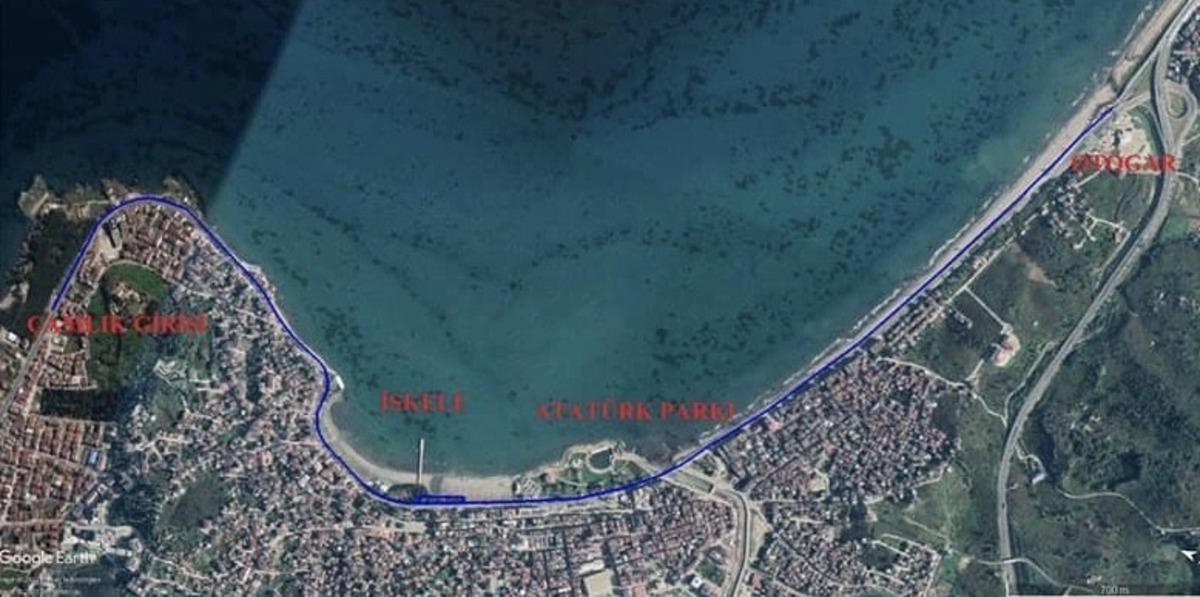 &Uuml;nye&rsquo;ye 5 km&rsquo;lik bisiklet yolu