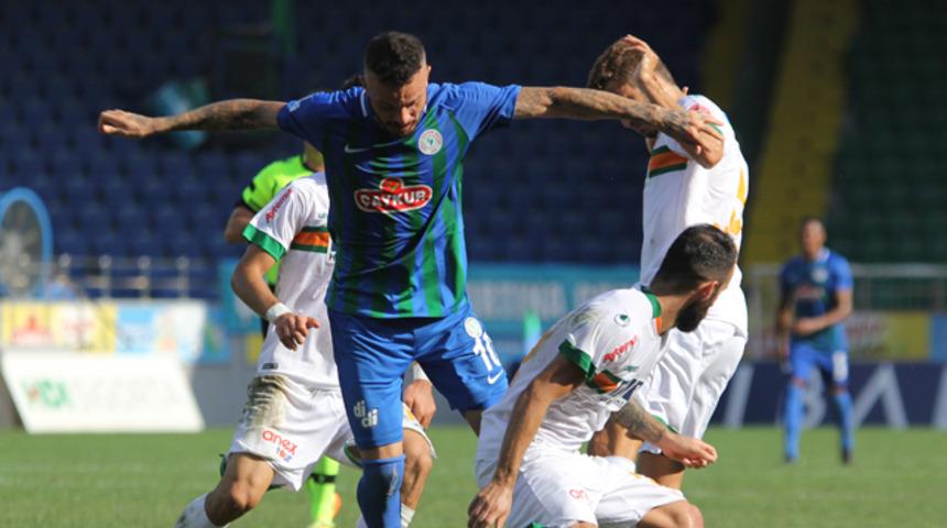ÖZET | Rizespor - Alanyaspor maç sonucu: 1-1