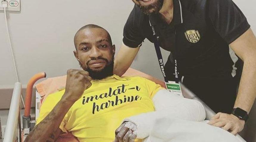 Ankarag&uuml;c&uuml;'nde Bolingoli'nin dirseği &ccedil;ıktı