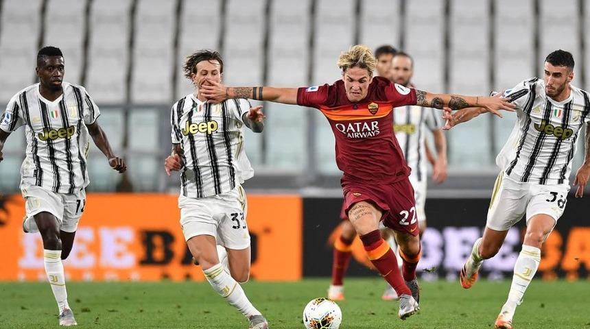 Roma, iki kez &ouml;ne ge&ccedil;tiği ma&ccedil;ta Juventus'la 2-2 berabere kaldı