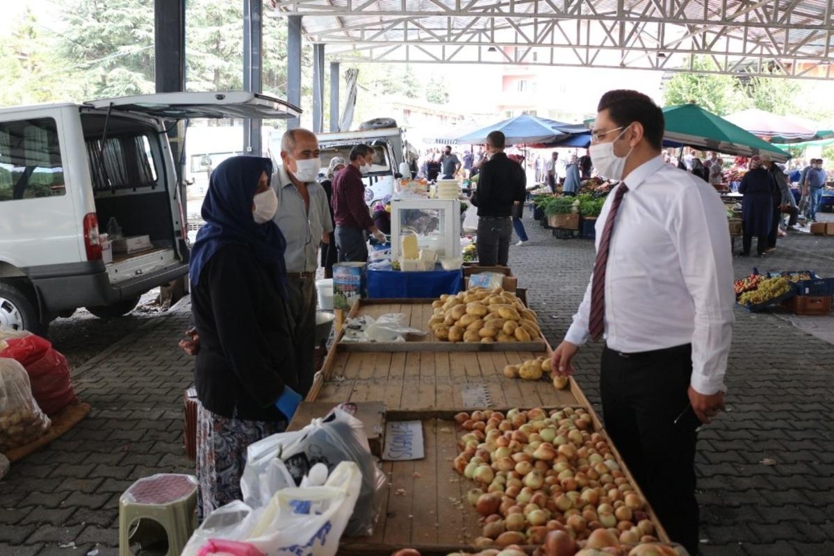 Şaphane&rsquo;de pazar yeri denetimi