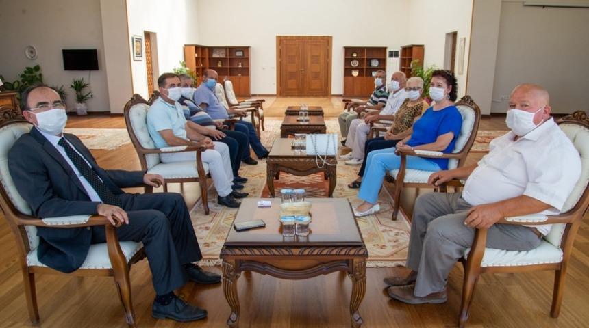 Bilecik Muhtarlar Derneğinden rekt&ouml;re ziyaret