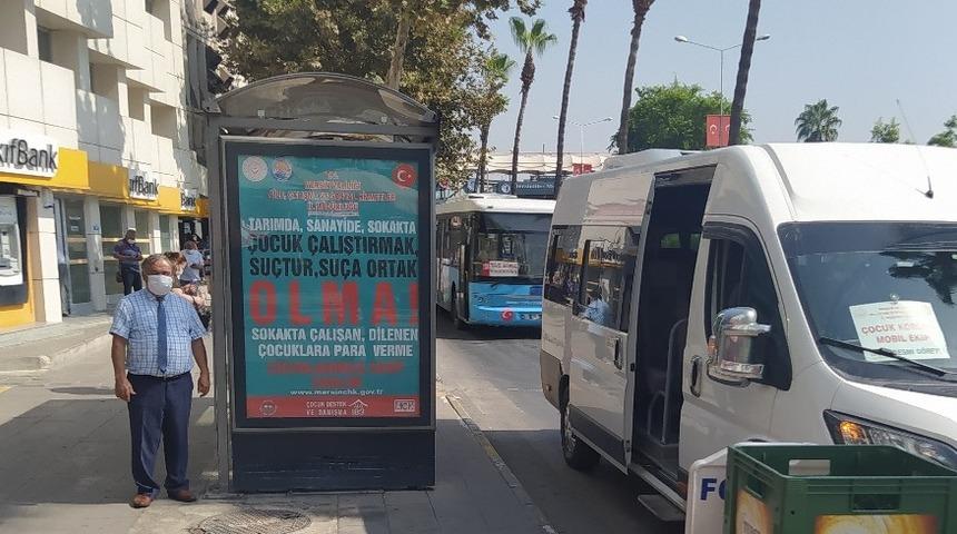 &Ccedil;ocuk iş&ccedil;iliğine dikkat &ccedil;ekmek i&ccedil;in 150 noktaya uyarı afişleri asıldı