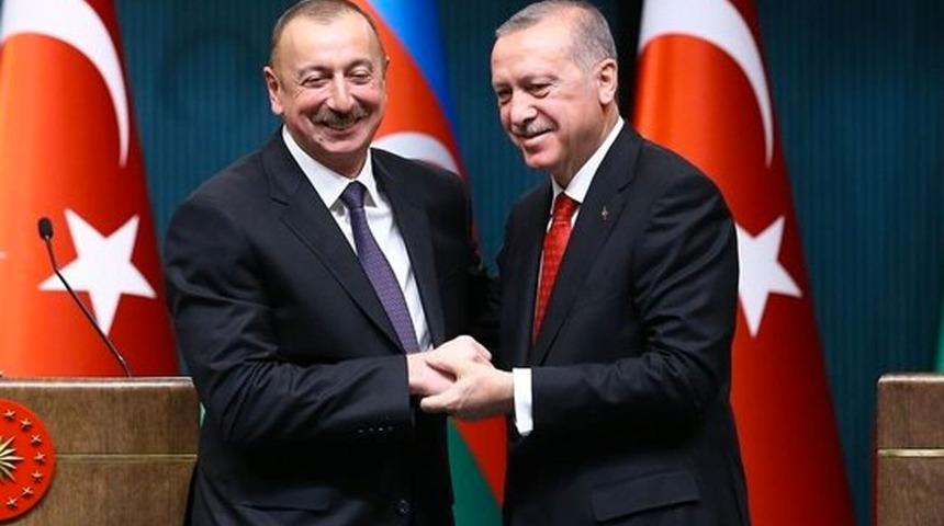 İlham Aliyev'den Cumhurbaşkanı Erdoğan'a teşekkür