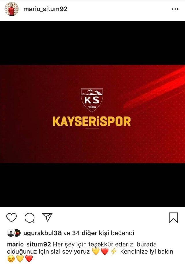 Kayserispor’da Mario Situm ile yollar ayrıldı