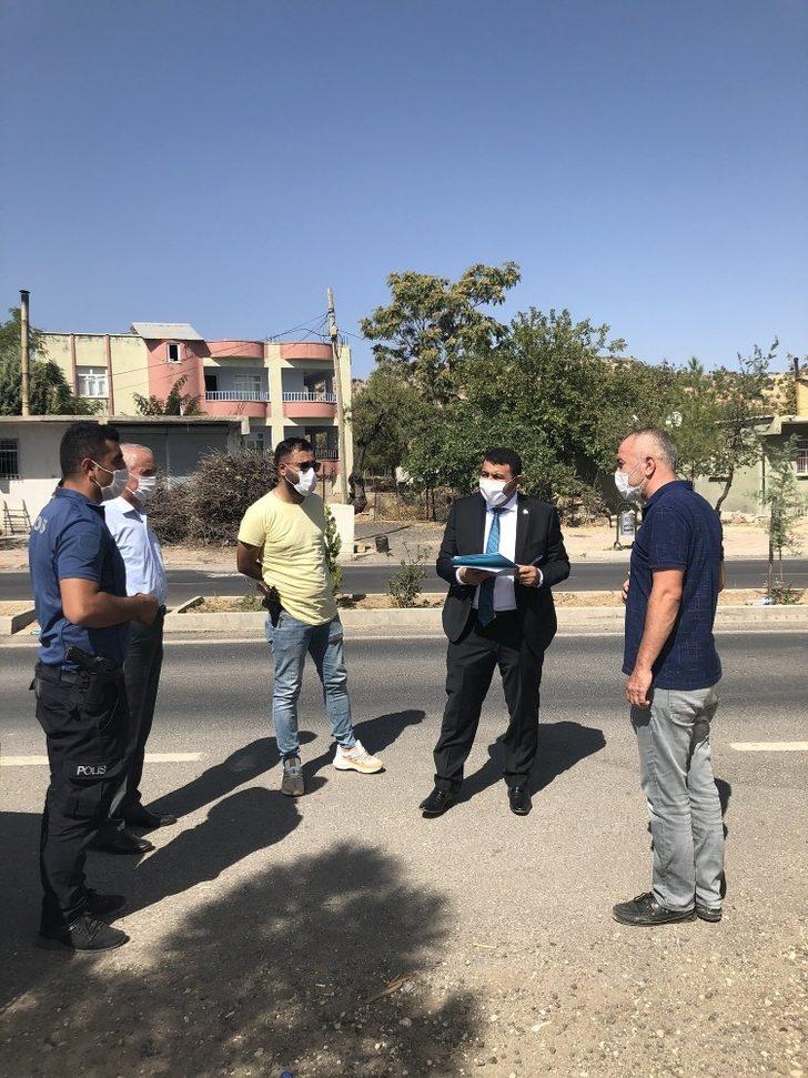 Kaymakam Kılınç güvenlik güçlerine maske dağıttı G3