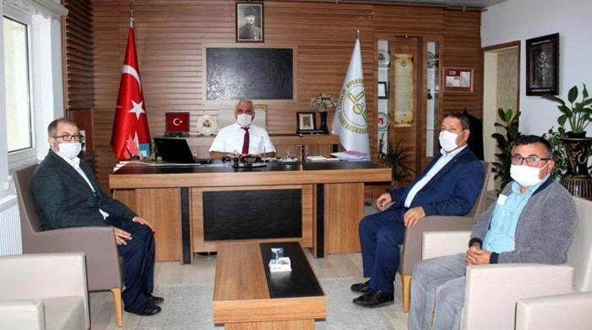 AK Parti İl&ccedil;e Başkanı Nalbant&rsquo;tan İl M&uuml;ft&uuml;s&uuml; Erhun&rsquo;a ziyaret