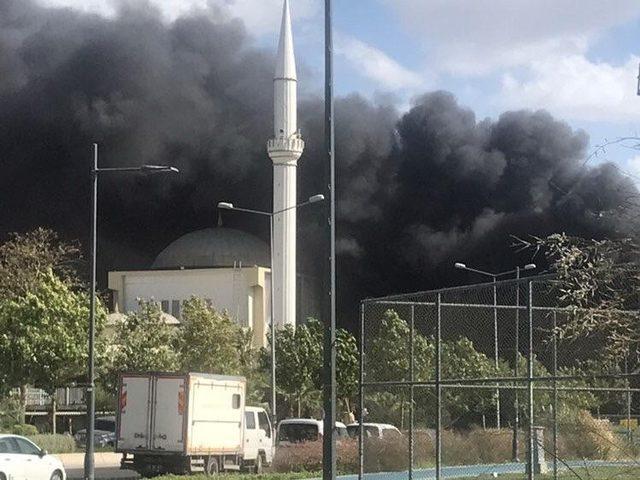 İzmir’in Karşıyaka ilçesinde, İzmir Büyükşehir Belediyesine ait bir kafede çıkan yangın nedeniyle çok sayıda itfaiye ekibi bölgeye sevk edildi. Ekipler yangını kontrol altına almaya çalışırken, dumanlar kilometrelerce uzaktan görülüyor.