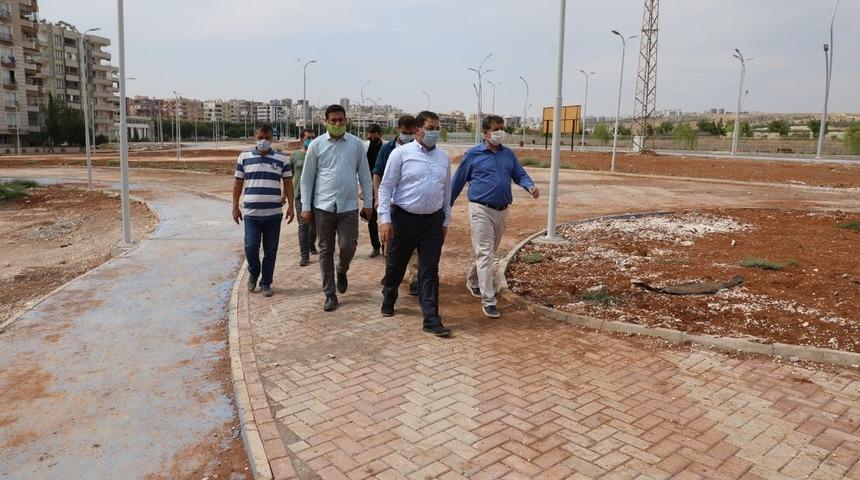 Haliliye&rsquo;de park &ccedil;alışmaları