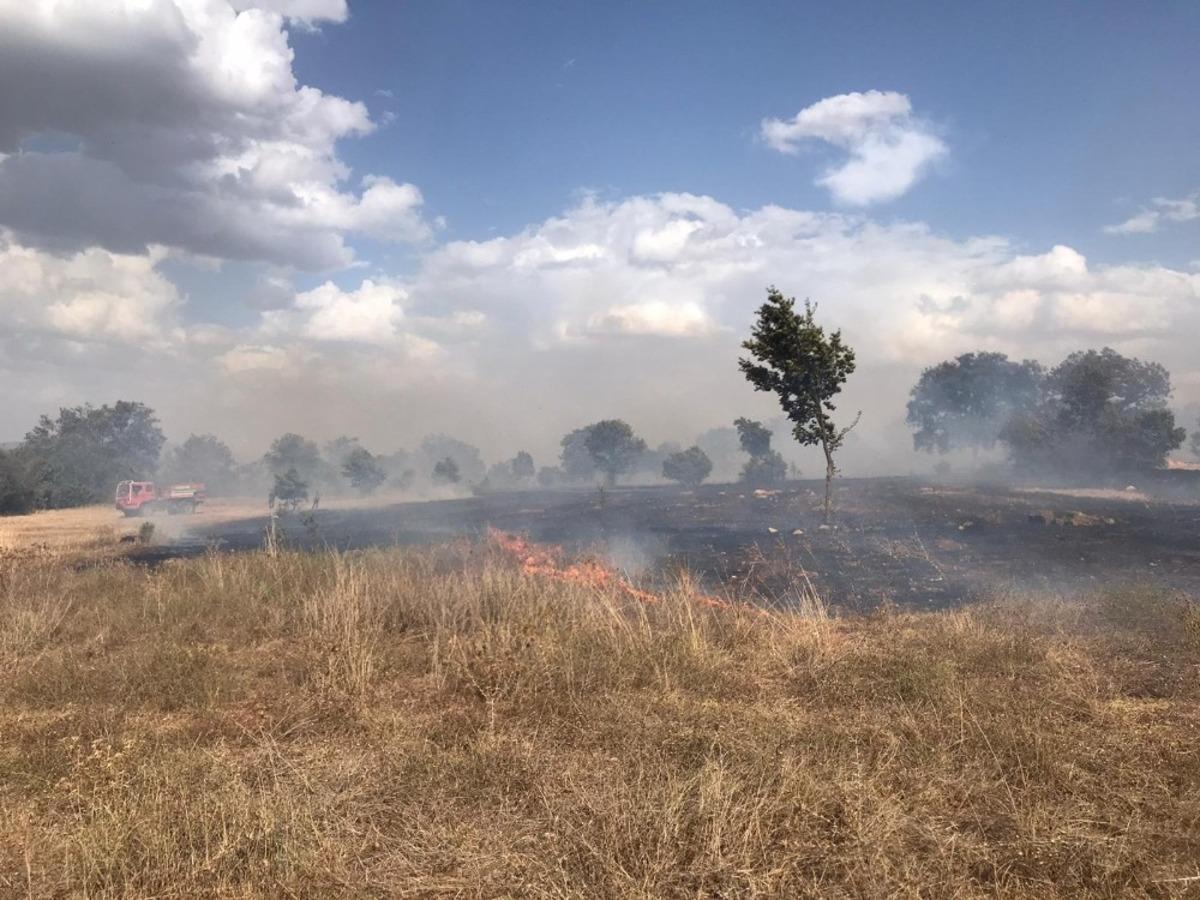 Boz&uuml;y&uuml;k&rsquo;te 3 ayrı noktada &ccedil;ıkan yangın &ccedil;evreye zarar vermeden s&ouml;nd&uuml;r&uuml;ld&uuml;