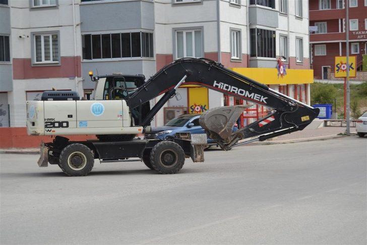 Çekme payına yapılan araba garajına yıkım için geldiler G5