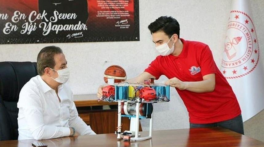 TEKNOFEST&rsquo;te Kayseri&rsquo;yi temsil eden ekip Ekinci&rsquo;yi ziyaret etti