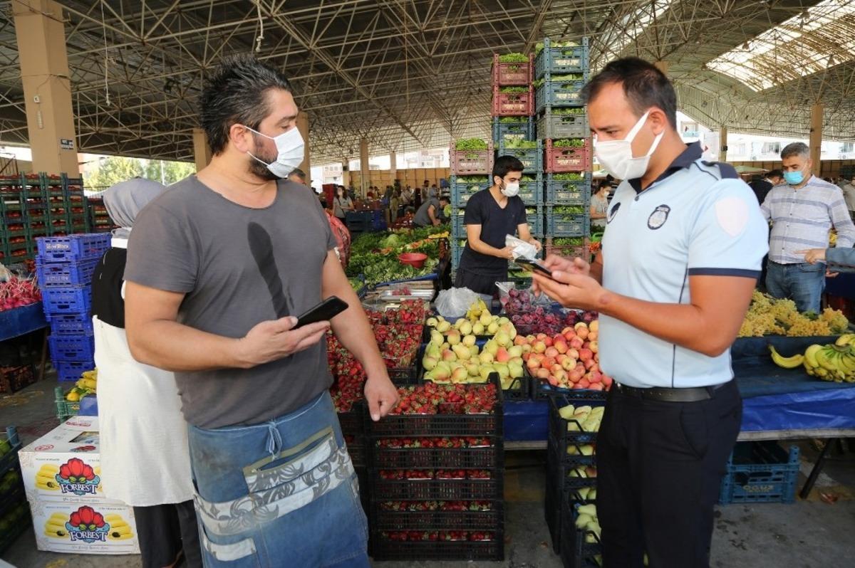 Gaziemir pazarlarında HES kodu denetimi