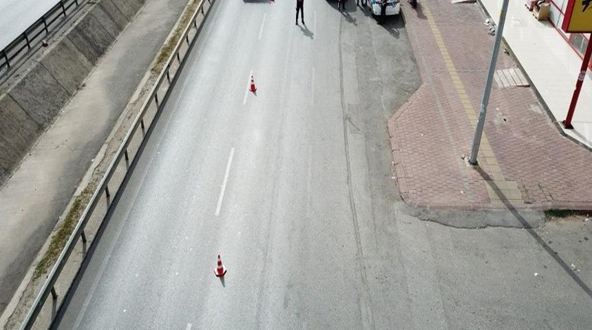 Antalya’da drone ile trafik denetimi