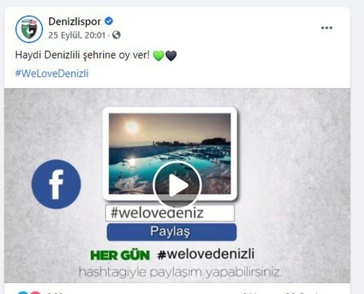 Denizlispor #WeLoveDenizli akımına katıldı G5