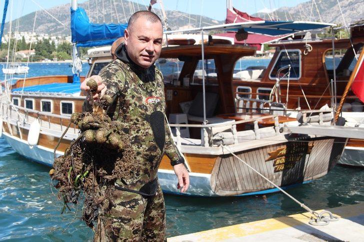 Denizden 2 saatte 300 kilogram çöp çıktı G5