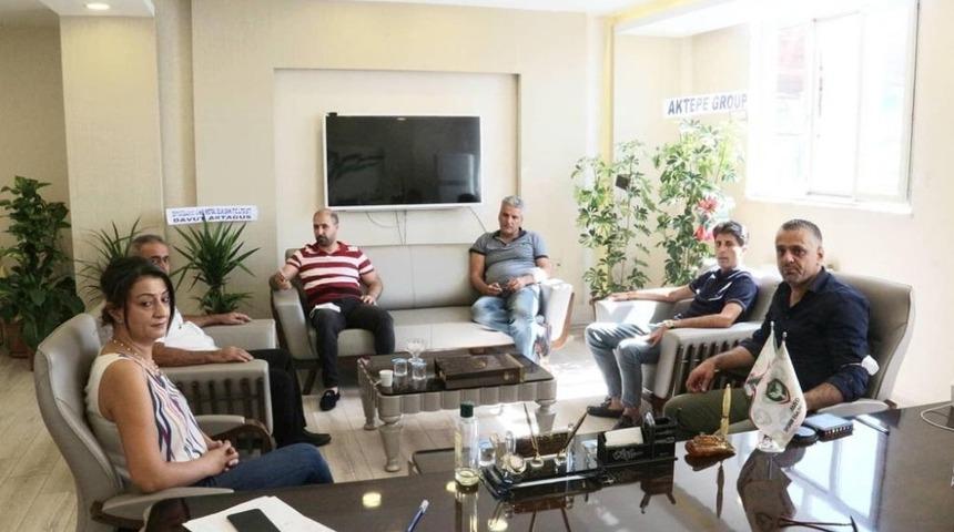 Adıyaman 1954 Spor y&ouml;netimi Amedspor y&ouml;netimi ile bir araya geldi