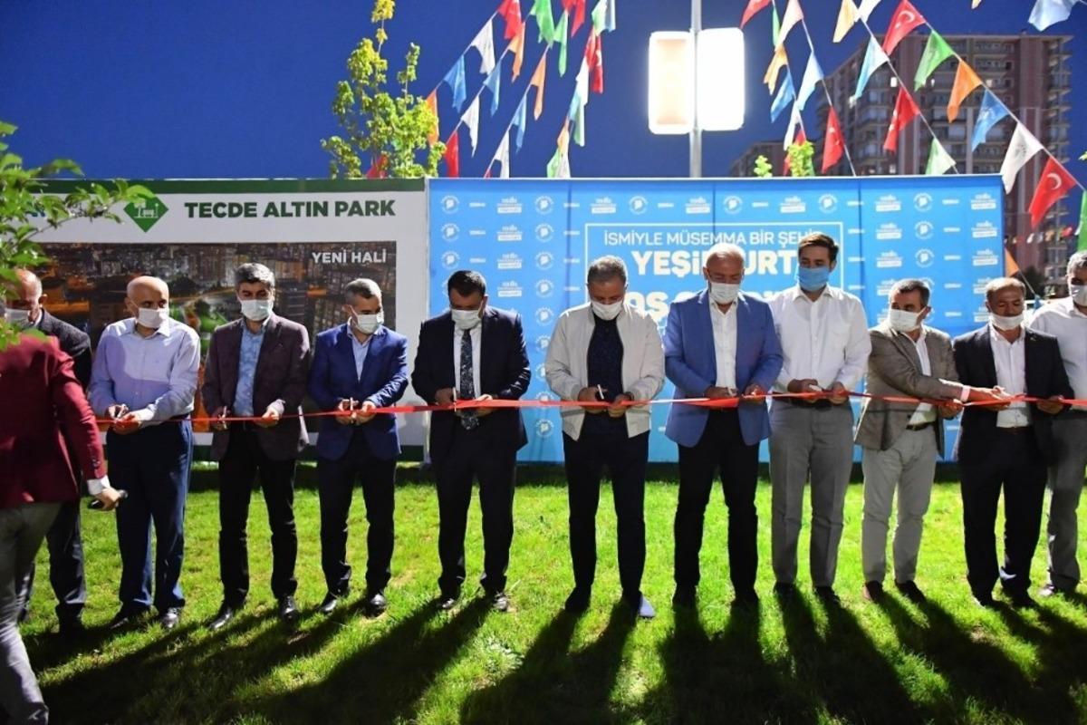 Tecde altın park t&ouml;renle hizmete girdi
