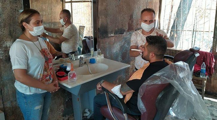 Yangın mağduru berbere meslektaşlarından destek G2