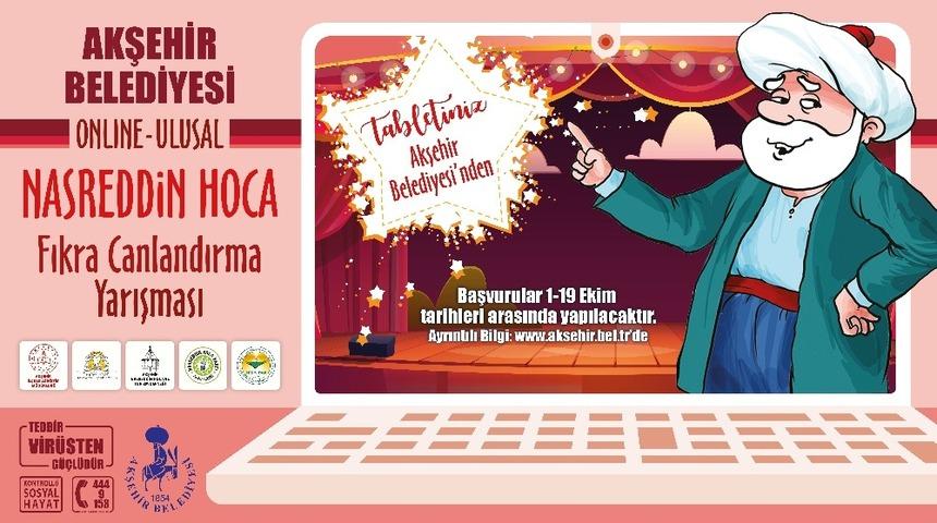 Akşehir Belediyesinden tablet &ouml;d&uuml;ll&uuml; fıkra canlandırma yarışması