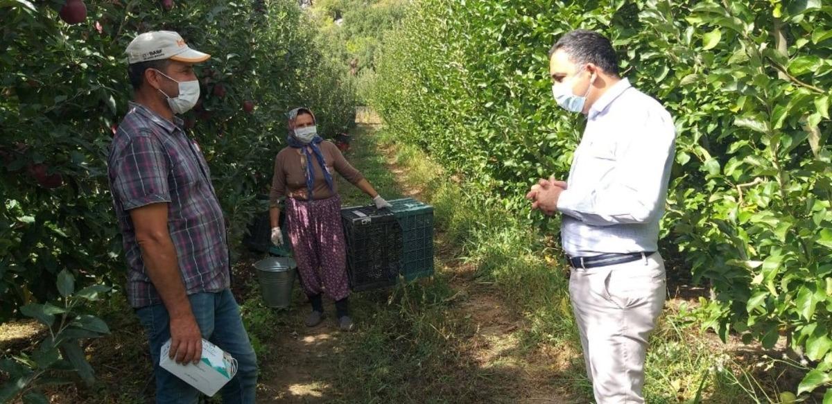 Kaymakam &Ccedil;elik elma iş&ccedil;ilerini denetledi