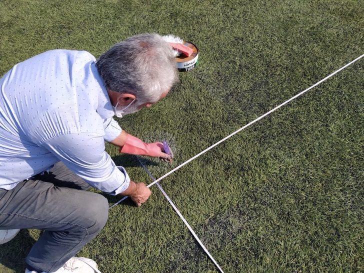 Balıkesir’de spor sahalarına bakım yapılıyor G3