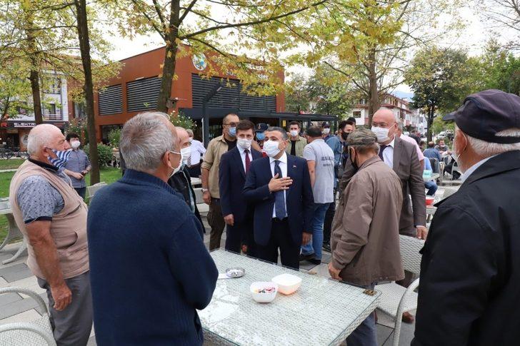 Vali Atay Gölyaka’da korona virüs denetimine çıktı G4