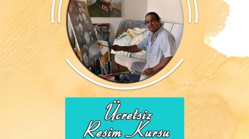 Karacasu&rsquo;da &uuml;nl&uuml; ressamdan &uuml;cretsiz kurs
