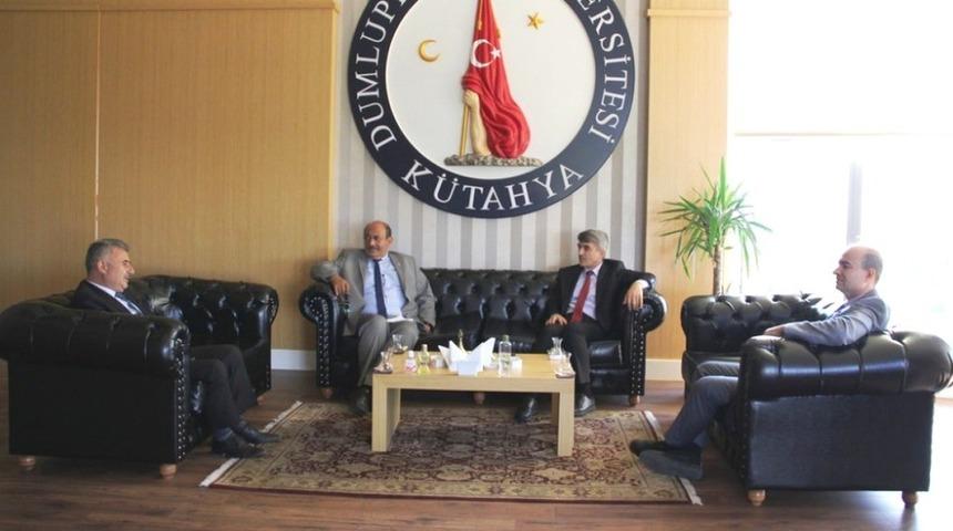 K&uuml;tahya SMMMO heyetinden Rekt&ouml;r Uysal&rsquo;a ziyaret