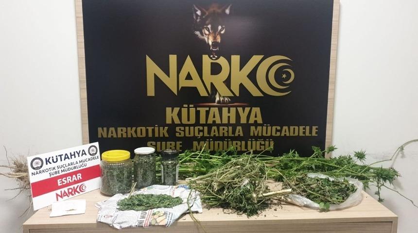 K&uuml;tahya&rsquo;da uyuşturucu operasyonu