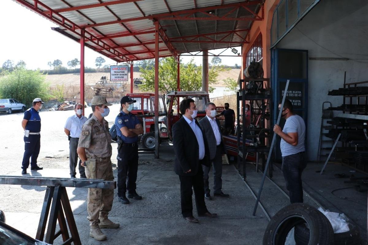 Havza&rsquo;da maske denetimi