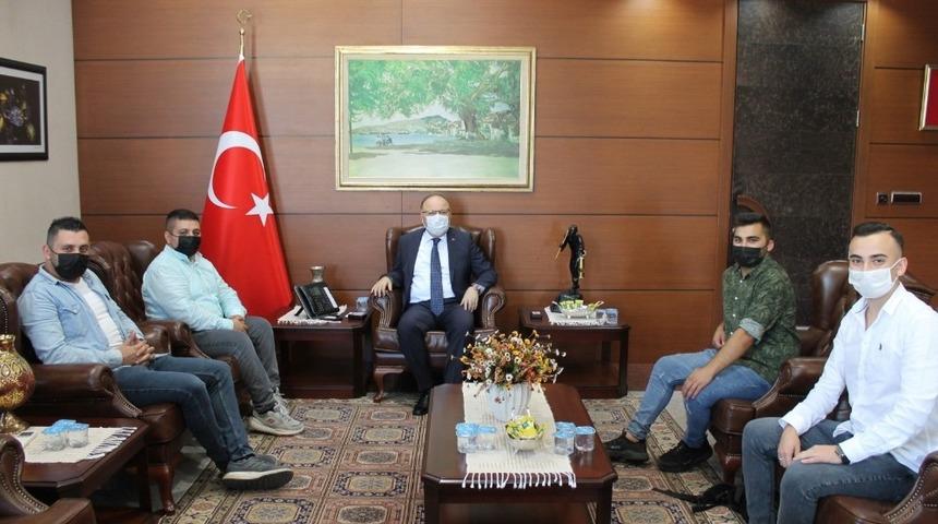 Vali Tutulmaz İHA muhabirlerini kabul etti