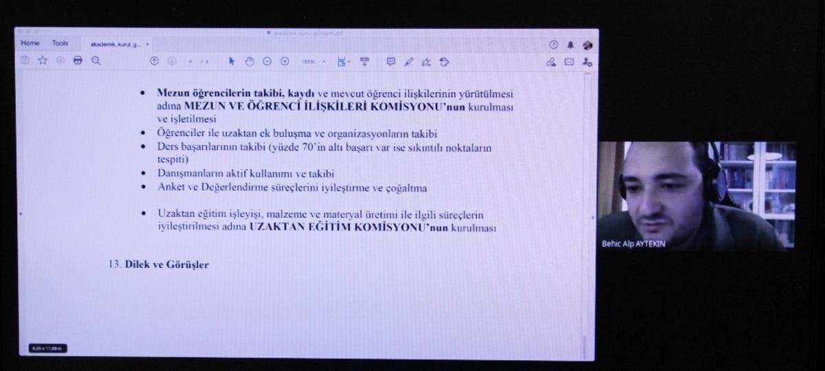 AD&Uuml; İletişim Fak&uuml;ltesi Akademik Kurul toplantısı ger&ccedil;ekleşti