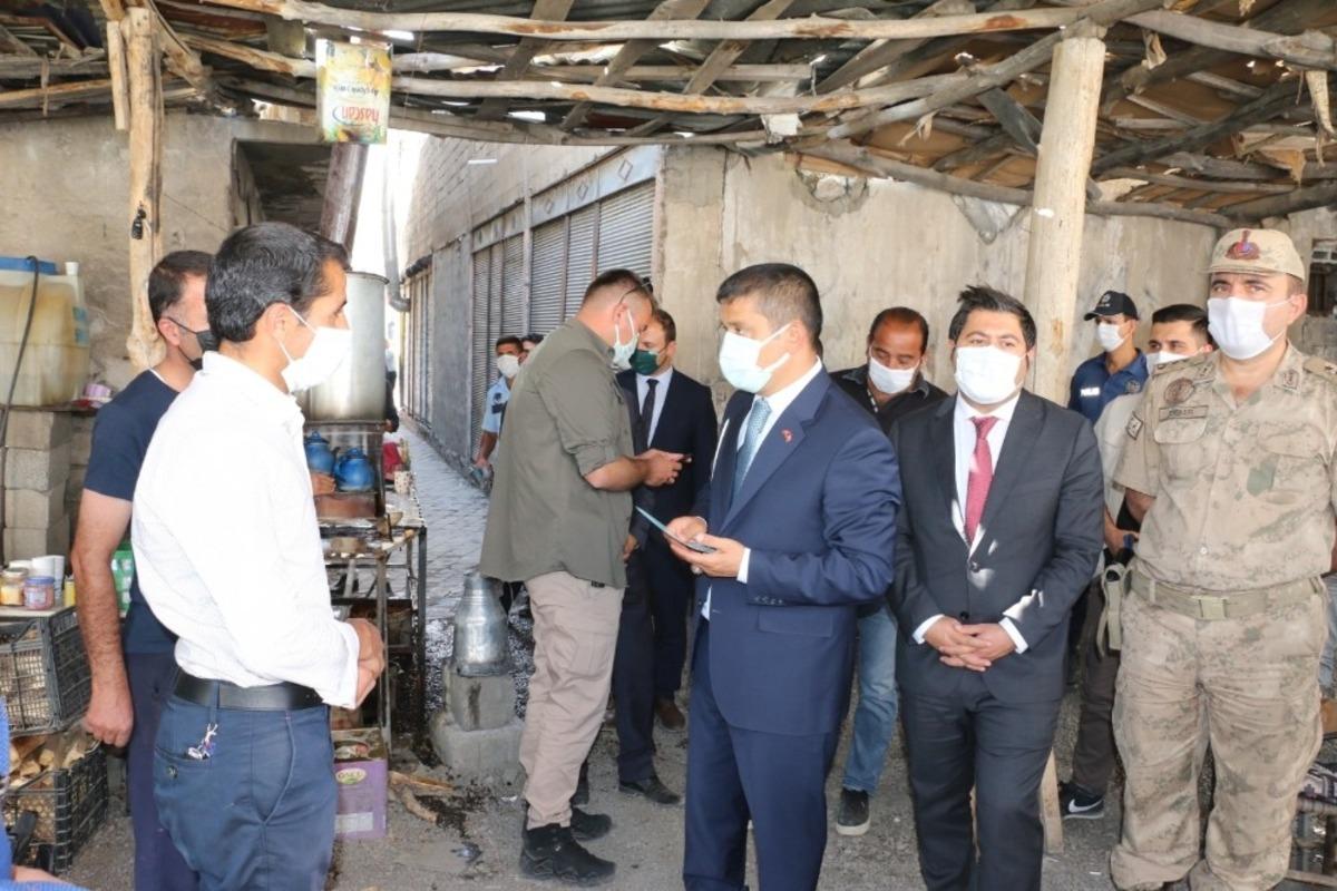 Kaymakam Mehmetbeyoğlu korona vir&uuml;s denetimlerini s&uuml;rd&uuml;r&uuml;yor