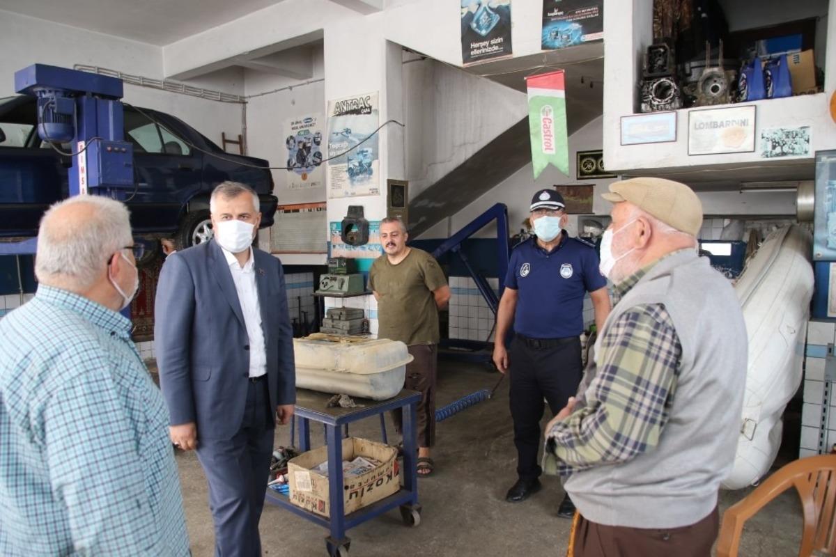 Bafra&rsquo;da eş zamanlı korona denetimi