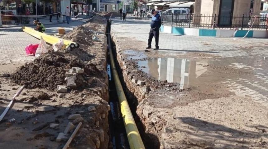 Emirdağ&rsquo;da doğalgaz &ccedil;alışmaları tekrar başladı