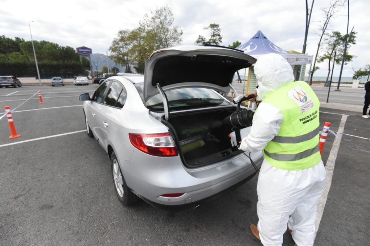 Ara&ccedil; dezenfekte istasyonu yeniden hizmette
