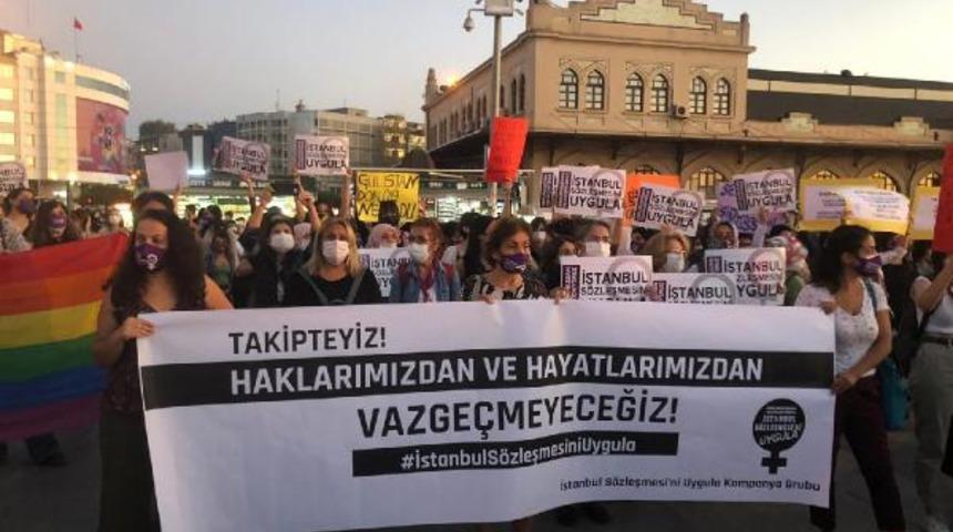 Kadık&ouml;y'de kadınlardan kadına şiddet eylemi