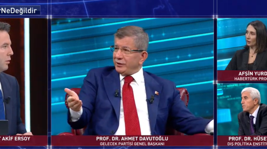 Davutoğlu'ndan canlı yayında dikkat çeken açıklamalar