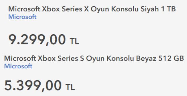 Xbox Series X ve Xbox Series S fiyatı