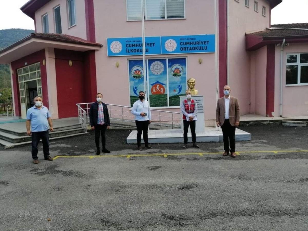 Kaynaşlı&rsquo;da okullar denetimden ge&ccedil;ti