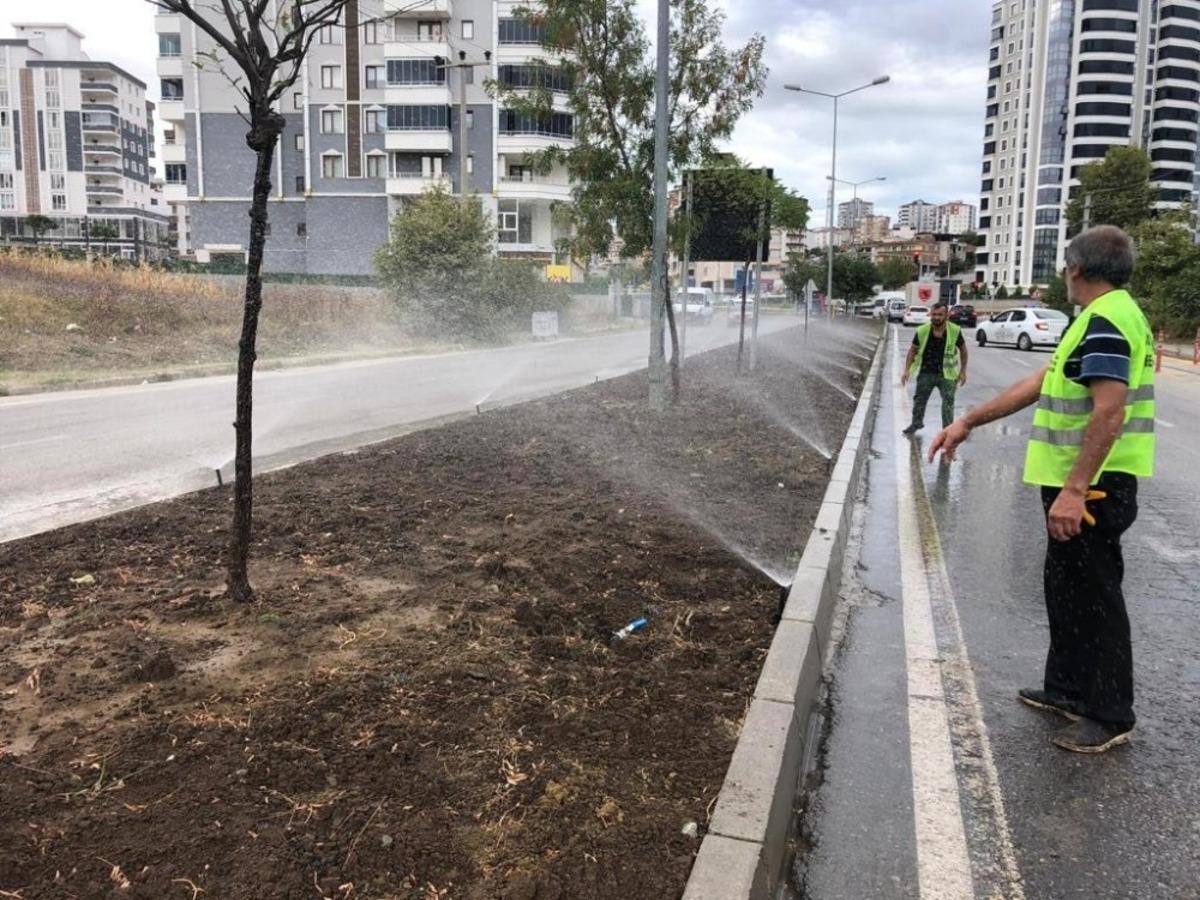Samsun&rsquo;da peyzaj alanlarında verimli sulama d&ouml;nemi