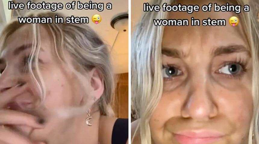 Kadın &ouml;ğrencinin s&ouml;z&uuml;n&uuml; kesen &ouml;ğrencilerin videosu viral oldu