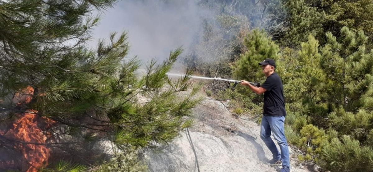 Balıkesir&rsquo;de orman yangını