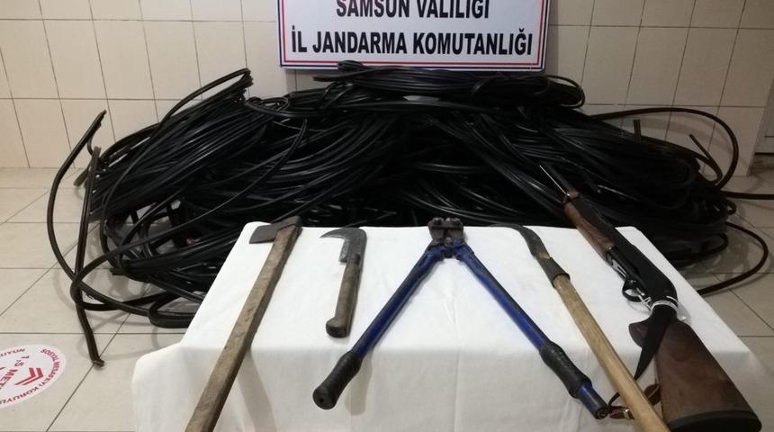 Çarşamba’da kablo hırsızlığı