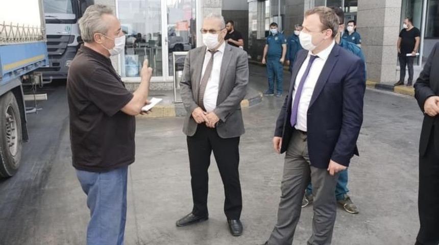 Kaymakam Görmüş Dilucu Gümrük kapısını denetledi