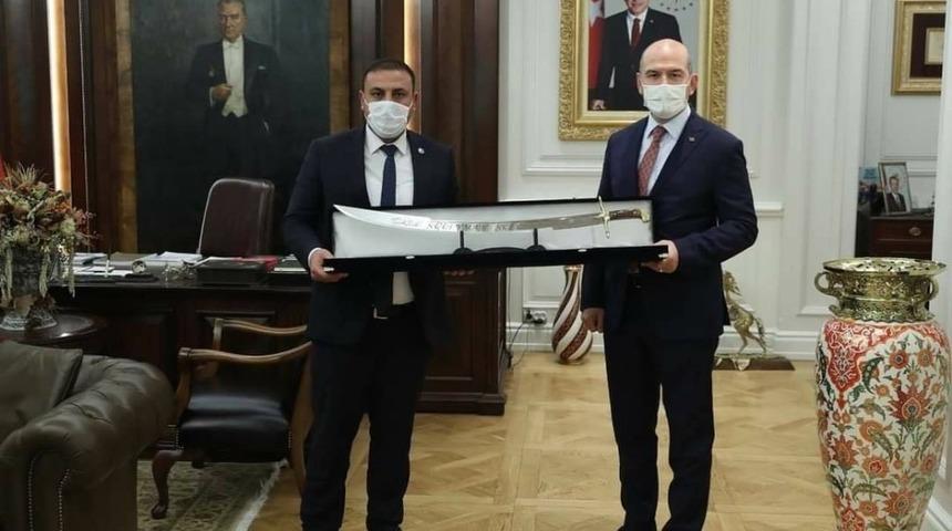 Hakanoğlu, İ&ccedil;işleri Bakanı Soylu&rsquo;yu ziyaret etti