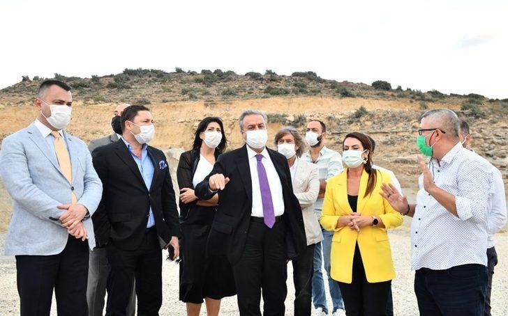 Vali Su, TÜİOSB arazisinde inceleme yaptı G1