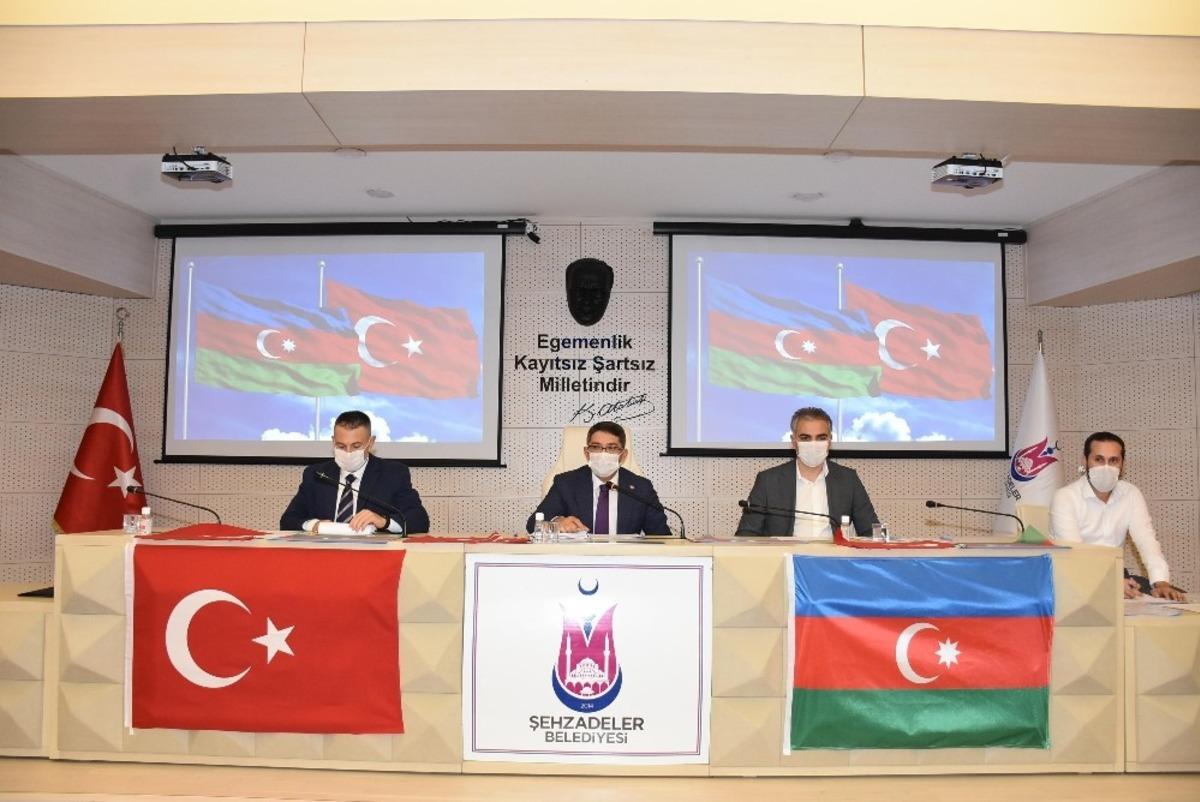 Şehzadeler Belediyesi Meclisinden ortak Azerbaycan bildirisi